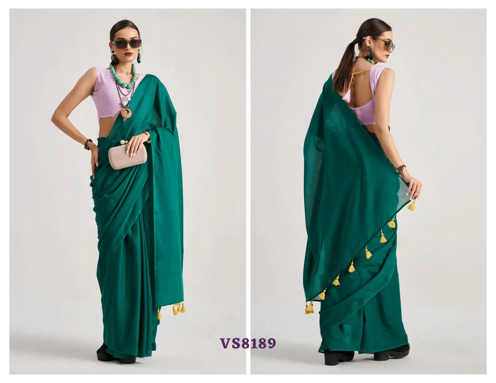 Hues & Flow By Mono Poley Viscose Mul Designer Wholesale Saree Online